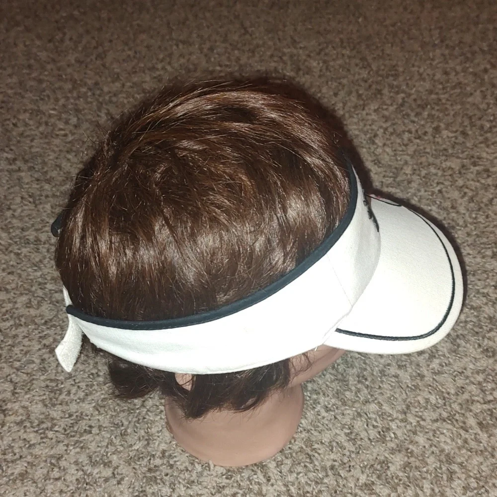 Las Vegas Sin City Unisex White Visor Adjustable OSFM - Picture 7 of 9